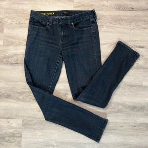 J-Crew Mid-rise Toothpick Stretch Jeans in Classic Rinse Size 28